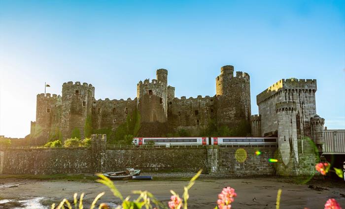 Get 2 for 1 entry when you arrive by train at Cadw historic sites
